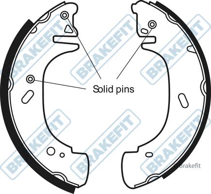 APEC BSH1099 - Set saboti frana allinparts.ro
