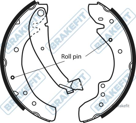 APEC BSH1097 - Set saboti frana - allinparts.ro