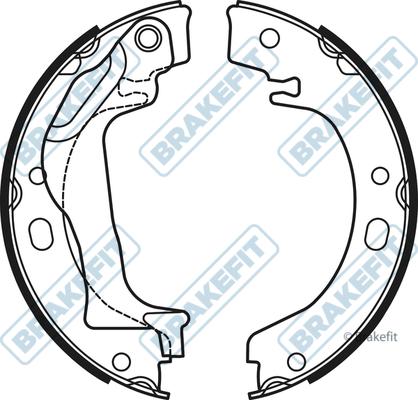 APEC BSH1058 - Set saboti frana, frana de mana - allinparts.ro