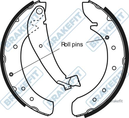 APEC BSH1009 - Set saboti frana allinparts.ro
