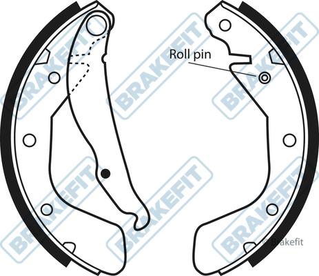 APEC BSH1005 - Set saboti frana - allinparts.ro
