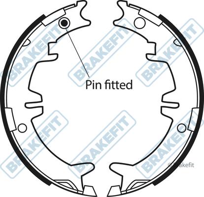 APEC BSH1020 - Set saboti frana, frana de mana allinparts.ro