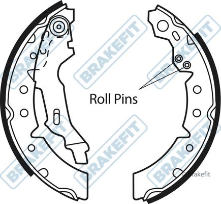 APEC BSH1107 - Set saboti frana - allinparts.ro