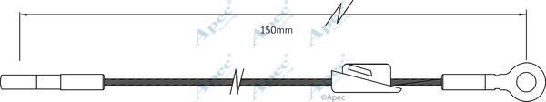 APEC CAB1555 - Cablu, frana de parcare allinparts.ro
