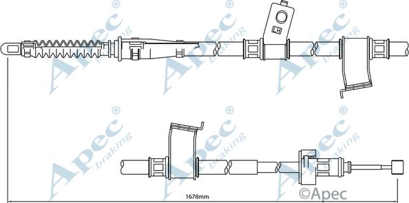 APEC CAB1079 - Cablu, frana de parcare allinparts.ro