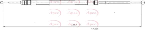 APEC CAB1811 - Cablu, frana de parcare - allinparts.ro