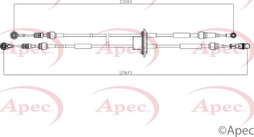 APEC CAB7040 - Cablu,transmisie manuala - allinparts.ro