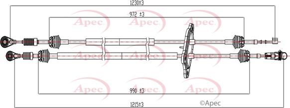 APEC CAB7030 - Cablu,transmisie manuala - allinparts.ro