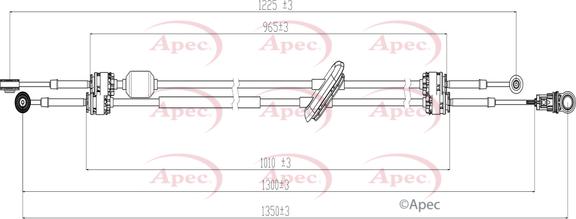 APEC CAB7026 - Cablu,transmisie manuala allinparts.ro