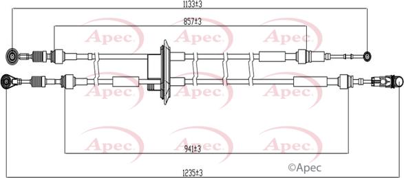 APEC CAB7028 - Cablu,transmisie manuala - allinparts.ro