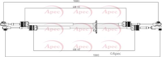 APEC CAB7023 - Cablu,transmisie manuala allinparts.ro