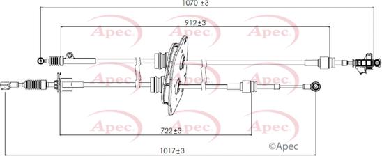 APEC CAB7022 - Cablu,transmisie manuala - allinparts.ro