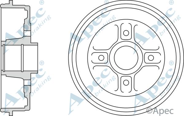 APEC DRM9984 - Tambur frana allinparts.ro