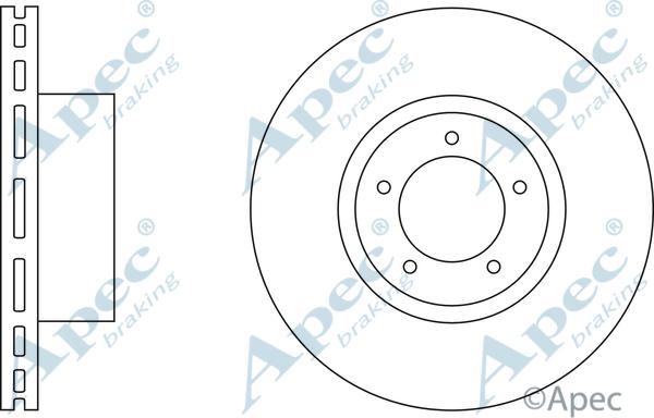 APEC DSK595 - Disc frana - allinparts.ro