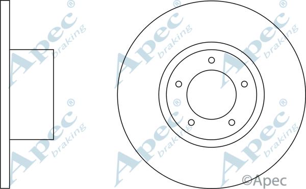 APEC DSK549 - Disc frana - allinparts.ro