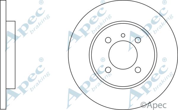 APEC DSK567 - Disc frana - allinparts.ro