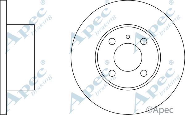 APEC DSK510 - Disc frana - allinparts.ro
