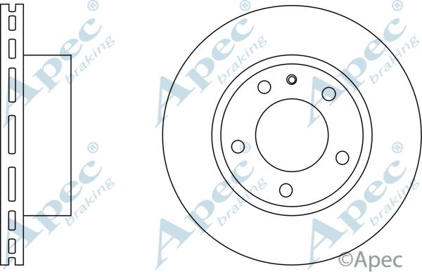 APEC DSK527 - Disc frana - allinparts.ro