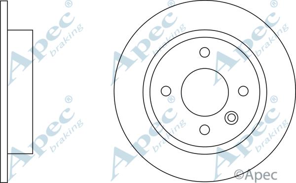 APEC DSK174 - Disc frana - allinparts.ro