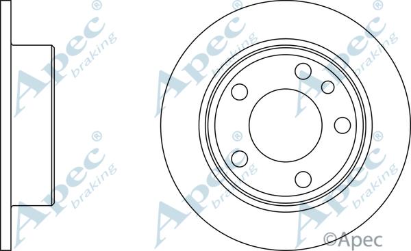 APEC DSK349 - Disc frana - allinparts.ro