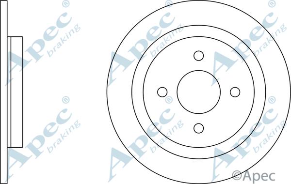 APEC DSK2493 - Disc frana allinparts.ro
