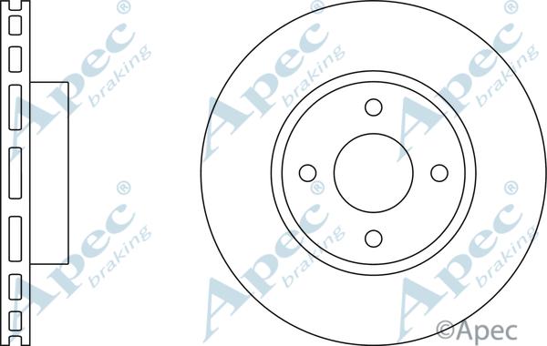 APEC DSK2492 - Disc frana allinparts.ro