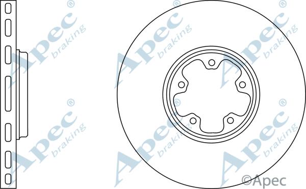 APEC DSK2035 - Disc frana - allinparts.ro