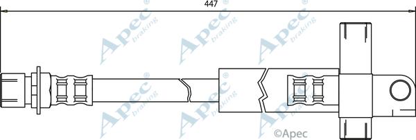 APEC HOS3406 - Furtun frana allinparts.ro