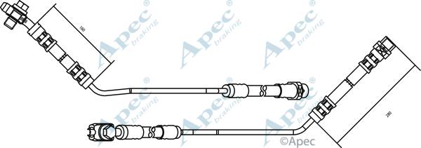 APEC HOS3155 - Furtun frana - allinparts.ro