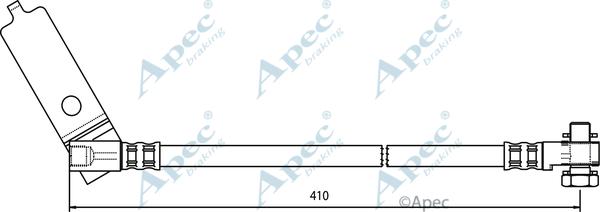 APEC HOS3725 - Furtun frana - allinparts.ro