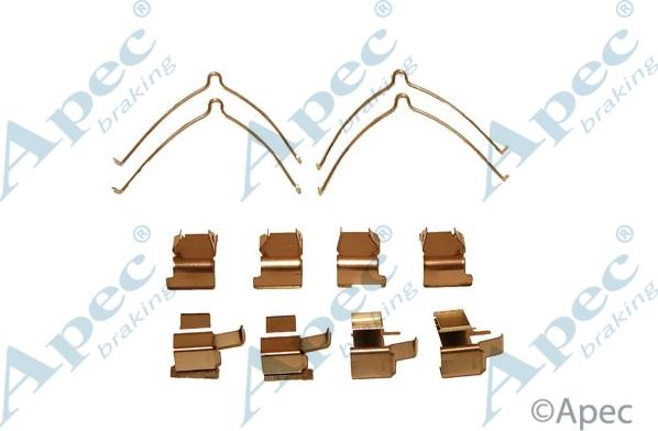 APEC KIT441 - Set accesorii, placute frana allinparts.ro