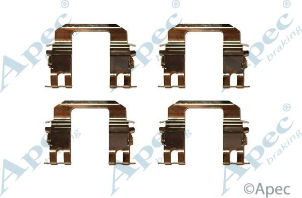 APEC KIT447 - Set accesorii, placute frana allinparts.ro