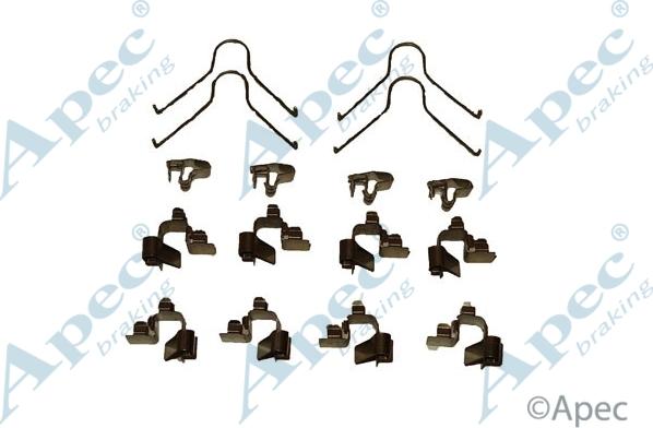 APEC KIT401 - Set accesorii, placute frana allinparts.ro