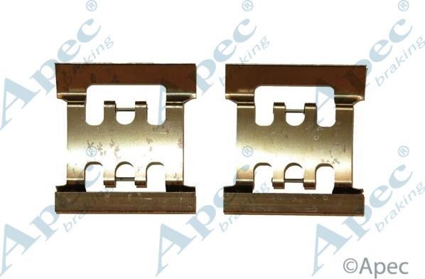 APEC KIT414 - Set accesorii, placute frana allinparts.ro