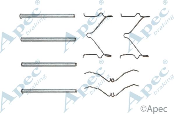 APEC KIT415 - Set accesorii, placute frana allinparts.ro