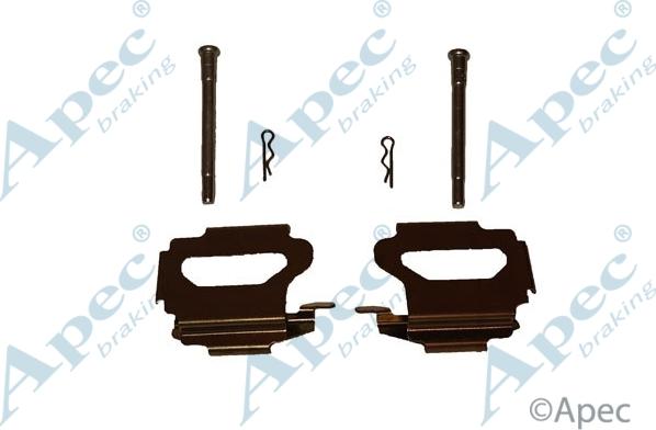APEC KIT416 - Set accesorii, placute frana allinparts.ro