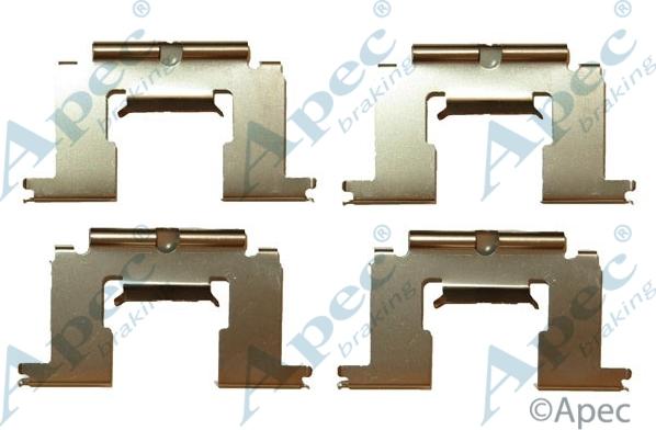 APEC KIT411 - Set accesorii, placute frana allinparts.ro