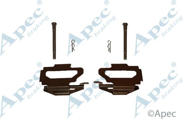 APEC KIT417 - Set accesorii, placute frana allinparts.ro