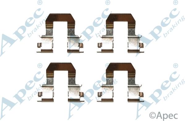 APEC KIT434 - Set accesorii, placute frana allinparts.ro