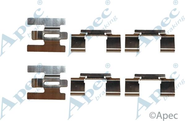 APEC KIT433 - Set accesorii, placute frana allinparts.ro