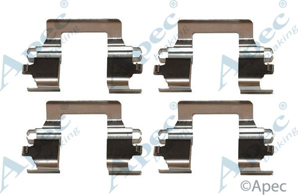 APEC KIT420 - Set accesorii, placute frana allinparts.ro