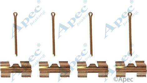 APEC KIT427 - Set accesorii, placute frana allinparts.ro