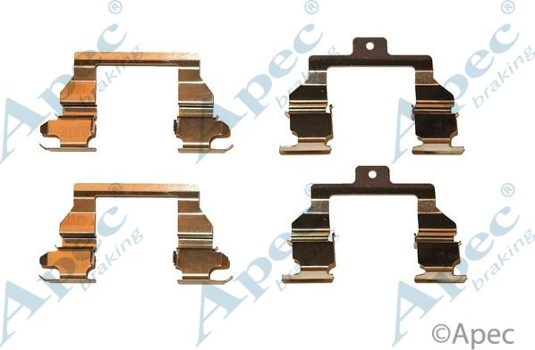 APEC KIT596 - Set accesorii, placute frana allinparts.ro