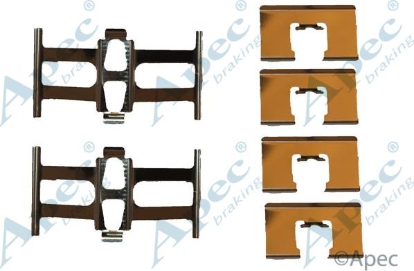 APEC KIT598 - Set accesorii, placute frana allinparts.ro