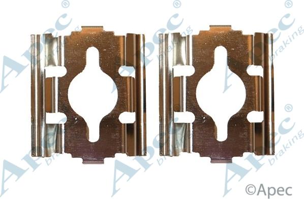 APEC KIT592 - Set accesorii, placute frana allinparts.ro