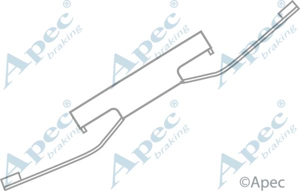 APEC KIT550 - Set accesorii, placute frana allinparts.ro