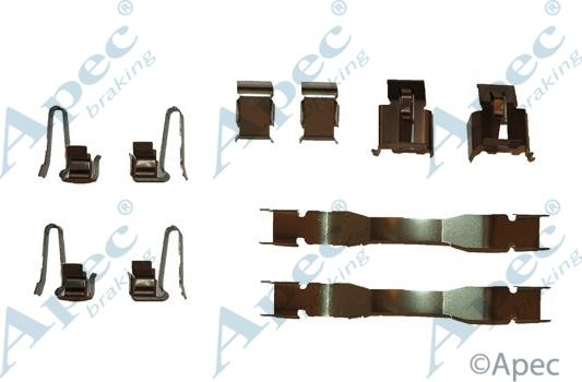 APEC KIT505 - Set accesorii, placute frana allinparts.ro