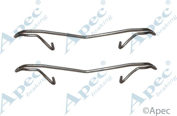 APEC KIT502 - Set accesorii, placute frana allinparts.ro