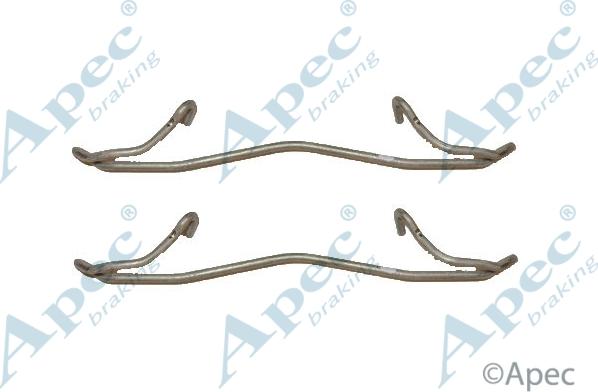 APEC KIT519 - Set accesorii, placute frana allinparts.ro