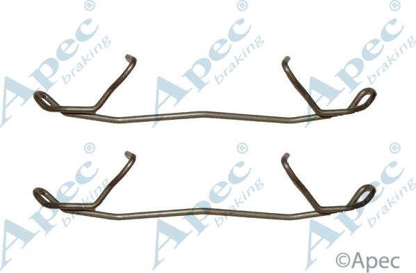 APEC KIT510 - Set accesorii, placute frana allinparts.ro